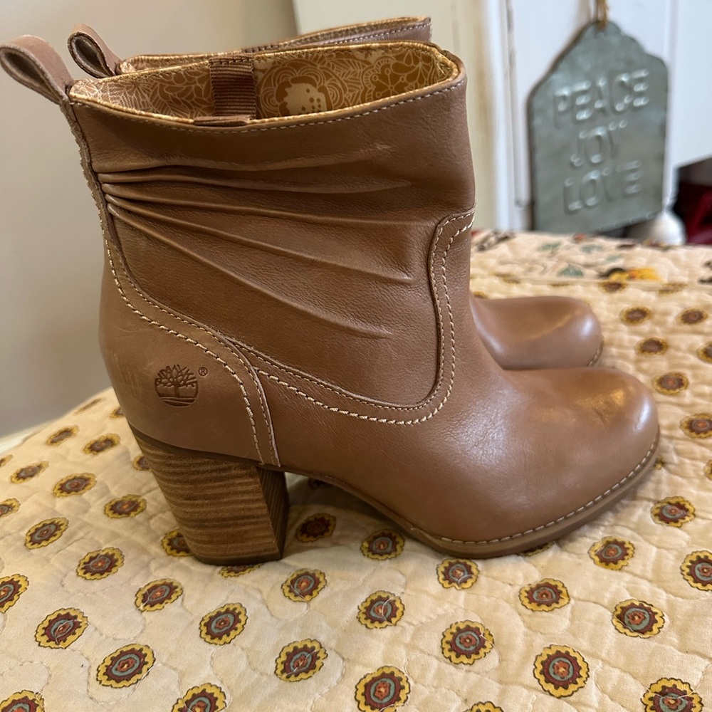 Timberland Earthkeepers Rudston Tan Leather Boots Size 6